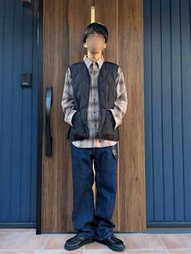 「アイテム（腕時計）」を使った、めそさん（メンズ・168cm）の冬コーディネート