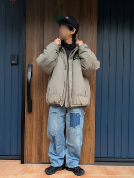 「アイテム（ジャージ）」を使った、めそさん（メンズ・168cm）の冬コーディネート