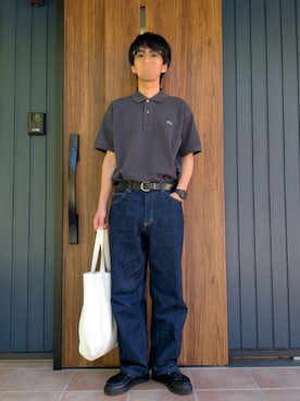 「JINS（ジンズ）のアイテム」を使った、めそさん（メンズ・168cm）の夏コーディネート