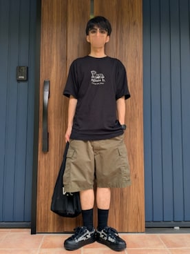 「A.P.C.（アーペーセー）のアイテム」を使った、めそさん（メンズ・168cm）の夏コーディネート