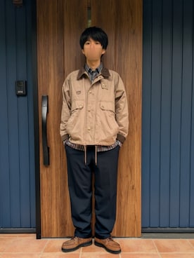 「アイテム（レッグウェア）」を使った、めそさん（メンズ・168cm）の秋コーディネート