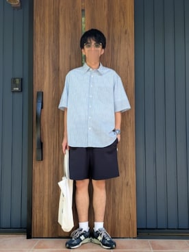 「green label relaxing（グリーンレーベルリラクシング）のアイテム」を使った、めそさん（メンズ・168cm）の夏コーディネート