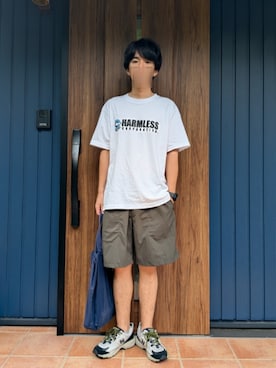 「アイテム（デジタル腕時計）」を使った、めそさん（メンズ・168cm）の秋コーディネート