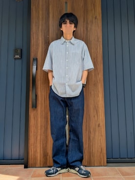 「Lee（リー）のアイテム（パンツ）」を使った、めそさん（メンズ・168cm）の春コーディネート