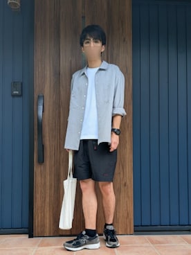 「アイテム（デジタル腕時計）」を使った、めそさん（メンズ・168cm）の夏コーディネート