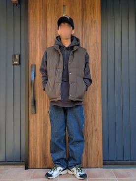 「Levi's（リーバイス）のアイテム（パンツ）」を使った、めそさん（メンズ・168cm）の冬コーディネート