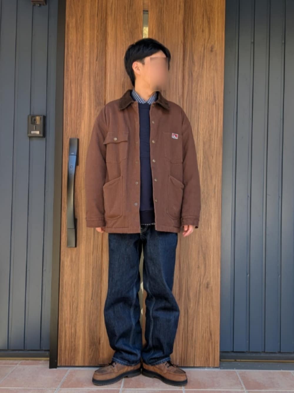 BEN DAVIS （ ベンデイビス ）】 コーデュロイ 切り替え カバーオール