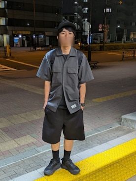 「アイテム（デジタル腕時計）」を使った、めそさん（メンズ・168cm）の夏コーディネート