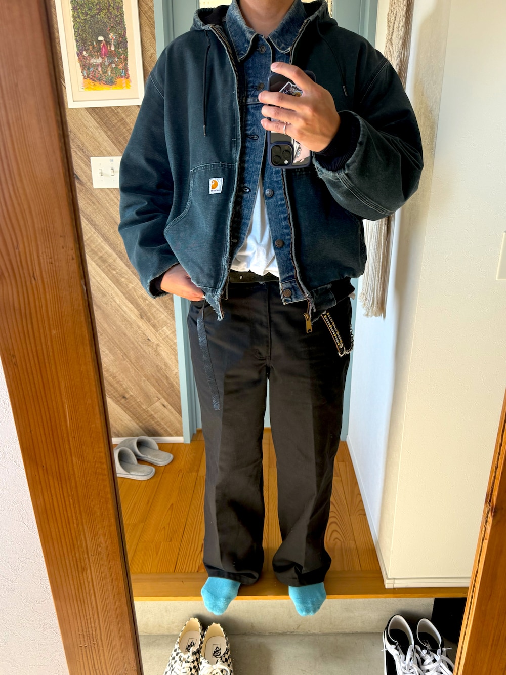リーバイス アクティブジャケット Levi's BLUE 【USED-18】70s DENIM JAKCET 70505 4th リーバイス
