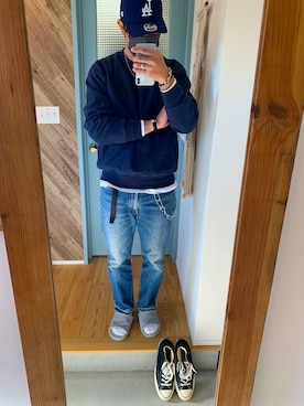 「SUNSEA（サンシー）のアイテム（財布/小物）」を使った、TOMOYAさん（メンズ・183cm）の秋コーディネート