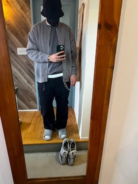 「SUNSEA（サンシー）のアイテム（財布/小物）」を使った、TOMOYAさん（メンズ・183cm）の冬コーディネート