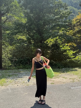 「アイテム（キャミソール）」を使った、OSUSHIさん（レディース・158cm）の秋コーディネート