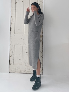 「Vicente（ヴィセンテ）のアイテム（ワンピース）」を使った、Vicente👖さん（レディース・160cm）の冬コーディネート