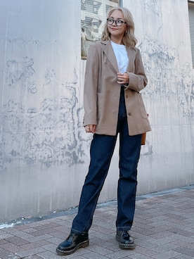 「アイテム（デニムパンツ、その他）」を使った、Vicente👖さん（レディース・158cm）の秋コーディネート