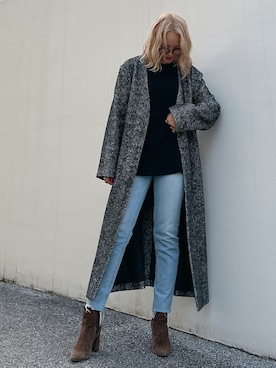 「Vicente（ヴィセンテ）のアイテム（その他アウター）」を使った、Vicente👖さん（レディース・158cm）の秋コーディネート