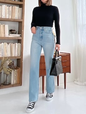 「Vicente（ヴィセンテ）のアイテム」を使った、Vicente👖さん（レディース・160cm）の春コーディネート
