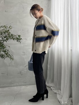 「Vicente（ヴィセンテ）のアイテム（カーディガン/ボレロ）」を使った、Vicente👖さん（レディース・160cm）の秋コーディネート