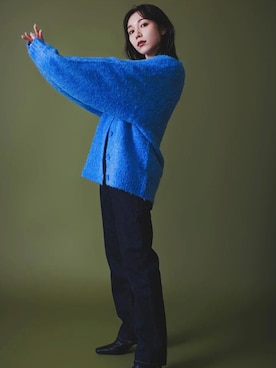 「Vicente（ヴィセンテ）のアイテム（カーディガン/ボレロ）」を使った、Vicente👖さん（レディース・160cm）の秋コーディネート