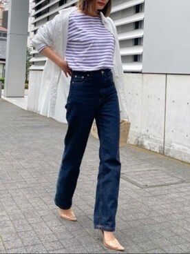 「Vicente（ヴィセンテ）のアイテム（Tシャツ/カットソー）」を使った、Vicente👖さん（レディース・160cm）の秋コーディネート
