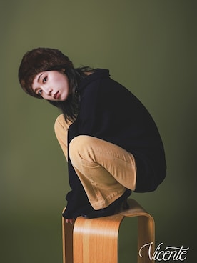 「Vicente（ヴィセンテ）のアイテム」を使った、Vicente👖さん（レディース・160cm）の秋コーディネート