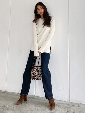 「アイテム（デニムパンツ、その他）」を使った、Vicente👖さん（レディース・165cm）の秋コーディネート