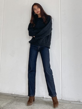 「アイテム（デニムパンツ、その他）」を使った、Vicente👖さん（レディース・165cm）の秋コーディネート