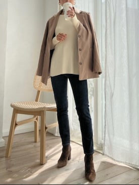 「Vicente（ヴィセンテ）のアイテム」を使った、Vicente👖さん（レディース・160cm）の冬コーディネート
