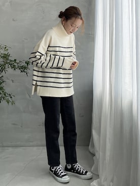 「Vicente（ヴィセンテ）のアイテム」を使った、Vicente👖さん（レディース・160cm）の秋コーディネート