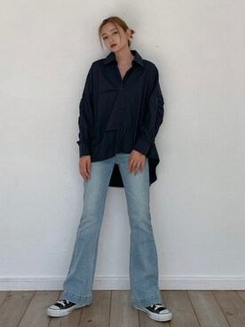 「Vicente（ヴィセンテ）のアイテム」を使った、Vicente👖さん（レディース・160cm）の秋コーディネート