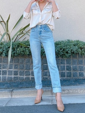 「Vicente（ヴィセンテ）のアイテム」を使った、Vicente👖さん（レディース・160cm）の夏コーディネート