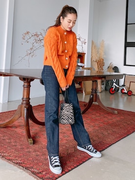 「アイテム（デニムパンツ、その他）」を使った、Vicente👖さん（レディース・162cm）の秋コーディネート