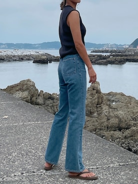 「Vicente（ヴィセンテ）のアイテム（タンクトップ）」を使った、Vicente👖さん（レディース・162cm）の夏コーディネート