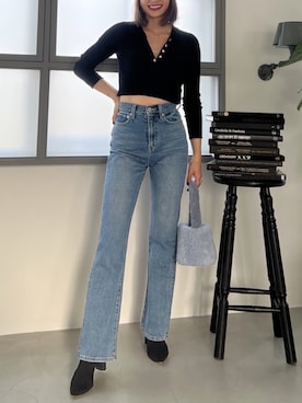 「Vicente（ヴィセンテ）のアイテム」を使った、Vicente👖さん（レディース・160cm）の春コーディネート