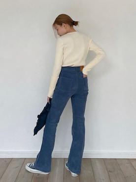 「Vicente（ヴィセンテ）のアイテム（ニット/セーター）」を使った、Vicente👖さん（レディース・160cm）の秋コーディネート