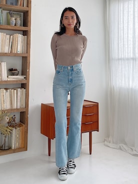 「Vicente（ヴィセンテ）のアイテム」を使った、Vicente👖さん（レディース・160cm）の冬コーディネート