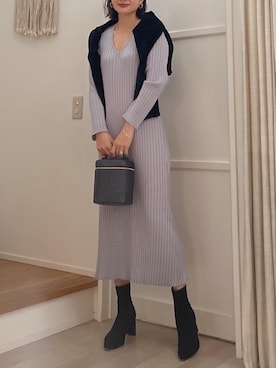 「Vicente（ヴィセンテ）のアイテム」を使った、Vicente👖さん（レディース・160cm）の冬コーディネート