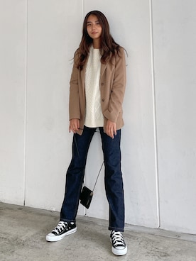 「アイテム（デニムパンツ、その他）」を使った、Vicente👖さん（レディース・165cm）の秋コーディネート