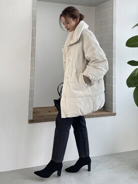 「Vicente（ヴィセンテ）のアイテム」を使った、Vicente👖さん（レディース・160cm）の冬コーディネート