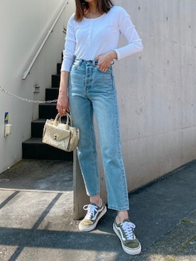 「Vicente（ヴィセンテ）のアイテム」を使った、Vicente👖さん（レディース・160cm）の春コーディネート