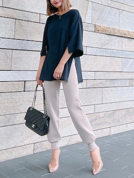 「Vicente（ヴィセンテ）のアイテム（その他パンツ）」を使った、Vicente👖さん（レディース・160cm）の秋コーディネート