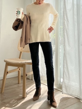 「Vicente（ヴィセンテ）のアイテム」を使った、Vicente👖さん（レディース・160cm）の冬コーディネート