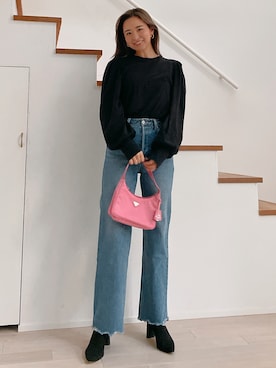 「Vicente（ヴィセンテ）のアイテム（Tシャツ/カットソー）」を使った、Vicente👖さん（レディース・160cm）の秋コーディネート