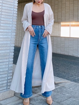 「Vicente（ヴィセンテ）のアイテム（Tシャツ/カットソー）」を使った、Vicente👖さん（レディース・160cm）の夏コーディネート