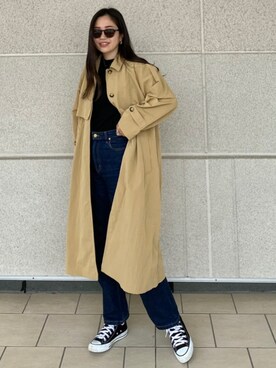 「ごきげんウィーク」｜「アイテム（トレンチコート）」を使った、Vicente👖さん（レディース・170cm）の春コーディネート