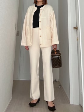「Vicente（ヴィセンテ）のアイテム（カーディガン/ボレロ）」を使った、Vicente👖さん（レディース・160cm）の秋コーディネート