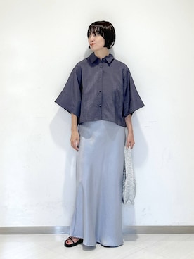 「アイテム（ハンドバッグ）」を使った、sakiさん（レディース・162cm・30代）の夏コーディネート