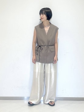 「アイテム（アクセサリー）」を使った、sakiさん（レディース・162cm・30代）の秋コーディネート