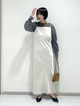 「アイテム（ワンピース/ドレス）」を使った、sakiさん（レディース・162cm・30代）の秋コーディネート