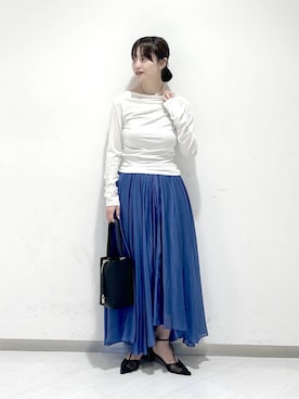 「A part by（アパートバイ）のアイテム（スカート）」を使った、sakiさん（レディース・162cm）の春コーディネート