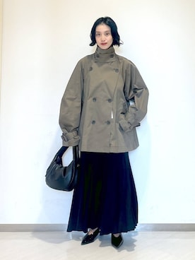 「アイテム（トレンチコート）」を使った、sakiさん（レディース・162cm・30代）の秋コーディネート